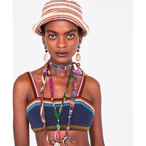 ZARA Crochet Bra Top